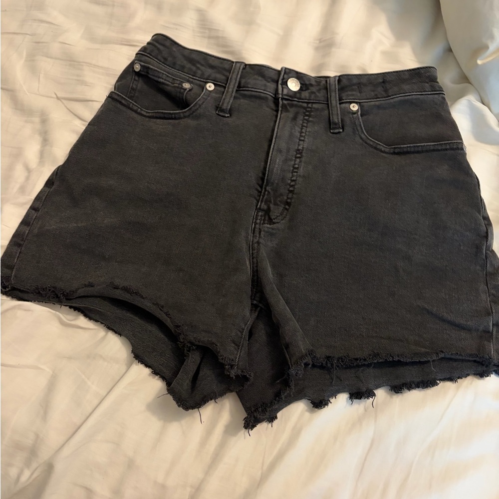 Madewell Charcoal Denim shorts - Picture 3 of 9
